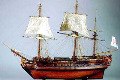 En una fragata como esta, llamada "Cecilia", llegó nuestro bisabuelo Cándido Madaleno al Puerto de Veracruz en 1853, procedente de Bilbao.