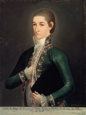 José María Gómez de Cervantes Altamirano y Velasco, Conde de Santiago de Calimaya.