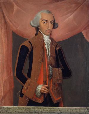 Ignacio Leonel Gómez de Cervantes. Oleo del siglo XVIII (Brooklyn Museum of Art)